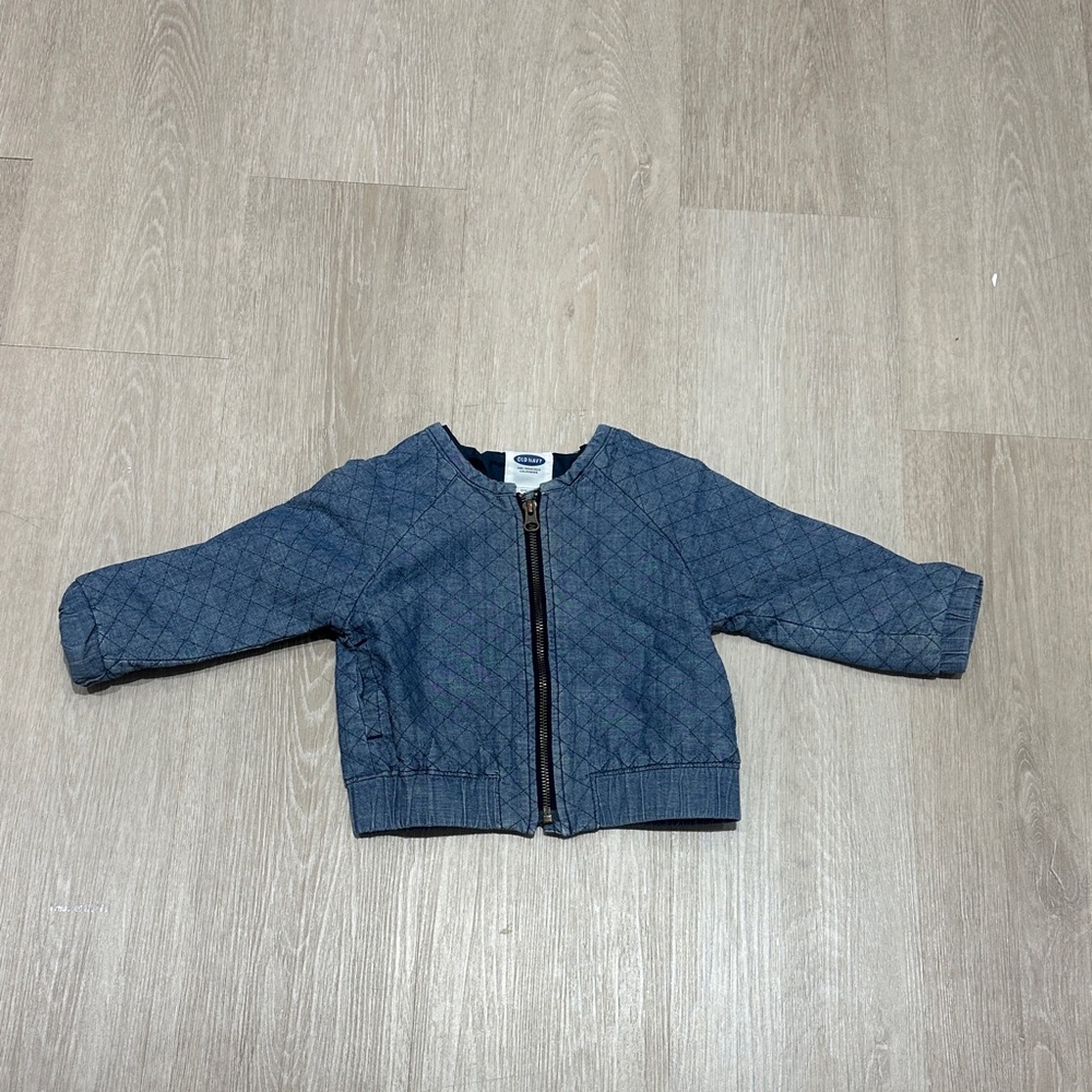 Old Navy Quilted Jean Jacket in Denim Blue